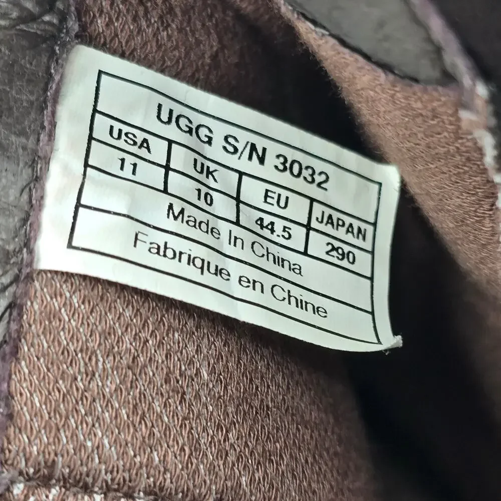Ugg Herrick Chelsea Boots Mens 11 Brown Leather Rugged Casual Pull On Ankle